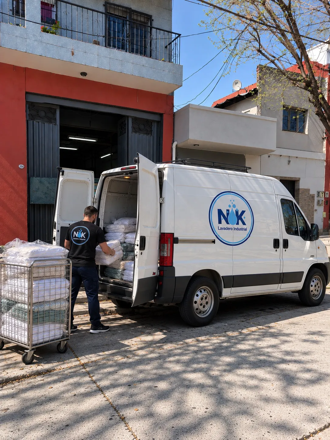 Mesa gastronómica con mantelería impecable